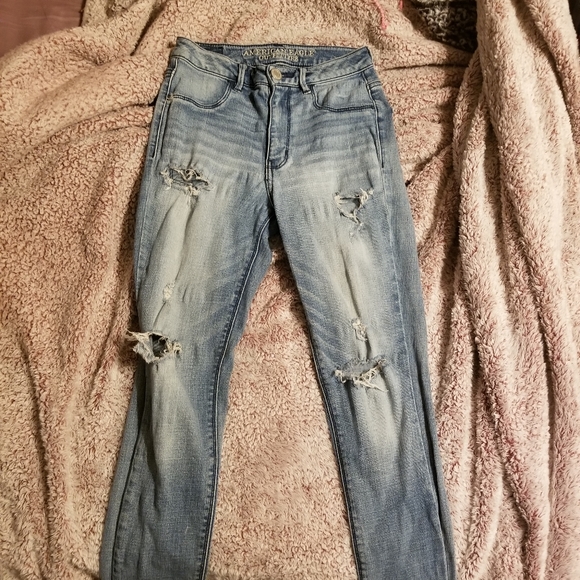 SOLD 🦅American Eagle🦅 destroyed jegging - Picture 2 of 4
